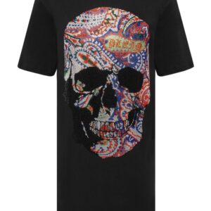 Philipp Plein logo-print cotton minidress