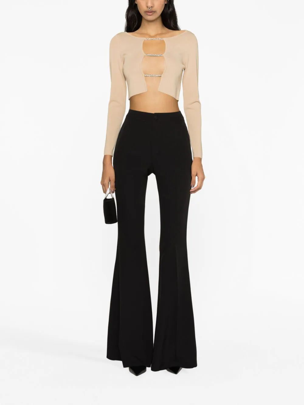Philipp Plein Cady high-waisted flared trousers - Image 2