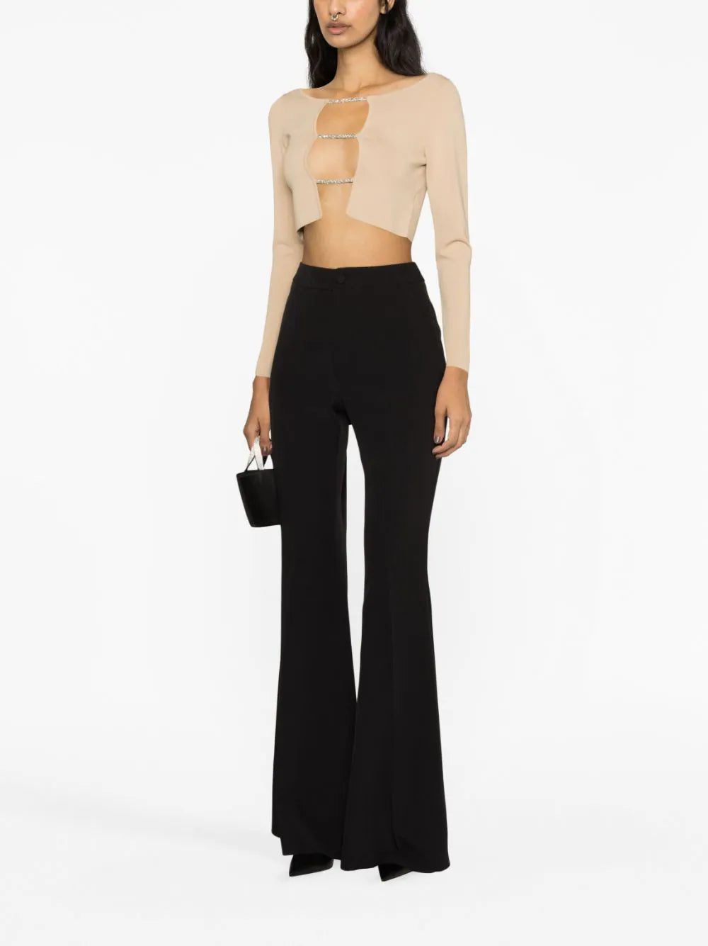 Philipp Plein Cady high-waisted flared trousers - Image 3