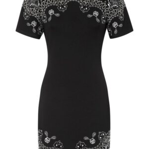 Philipp Plein paisley-print crew-neck minidress