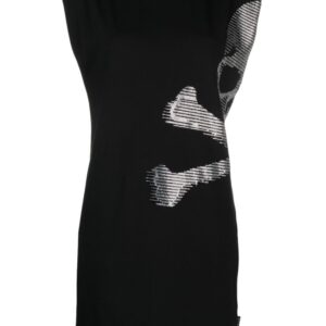Philipp Plein skull-print sleeveless minidress