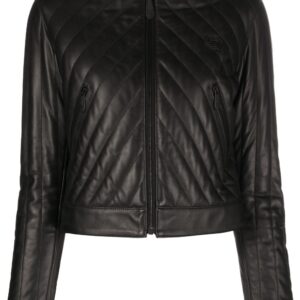 Philipp Plein matelassé leather jacket
