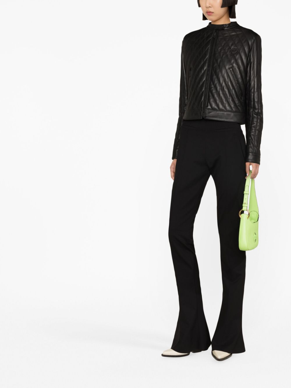 Philipp Plein matelassé leather jacket - Image 3