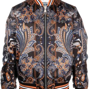 Philipp Plein paisley-print bomber jacket