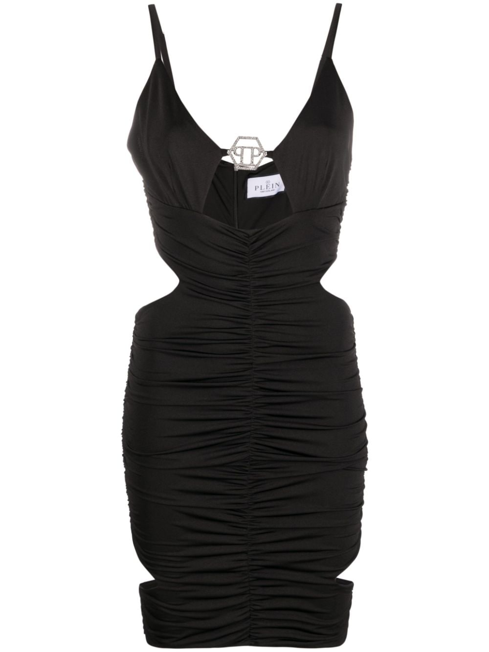 Philipp Plein cut-out ruched minidress