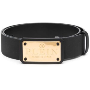 Louis Vuitton logo-plaque leather belt