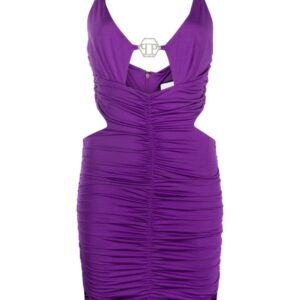 Philipp Plein cut-out ruched minidress