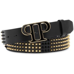 Louis Vuitton stud-embelllished leather belt