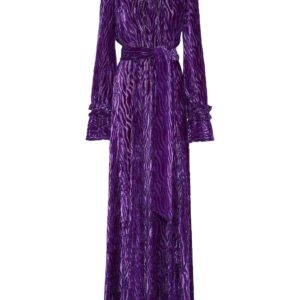 Philipp Plein  Chiffon Gipsy devoré-effect dress