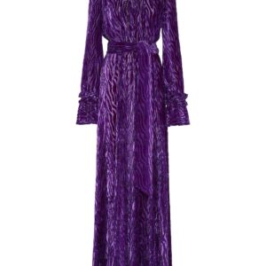 Philipp Plein Chiffon Gipsy devoré-effect dress