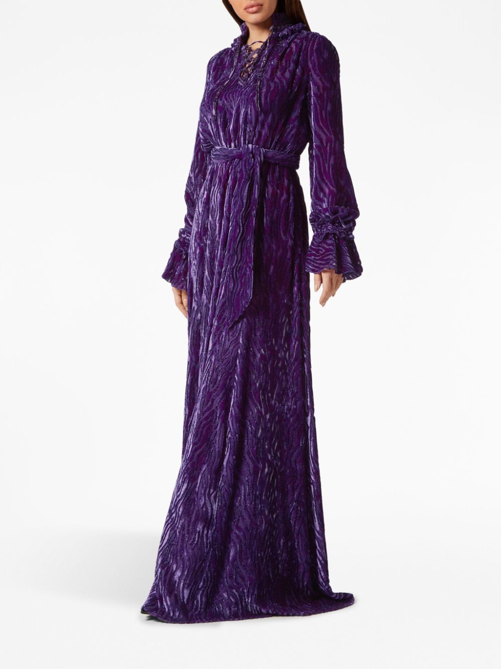 Philipp Plein Chiffon Gipsy devoré-effect dress - Image 3