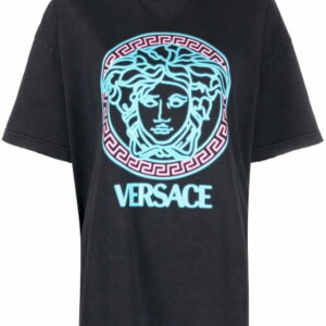 Versace  Medusa-appliqué cotton T-shirt