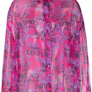 Versace Jeans Couture  logo-print long-sleeve shirt