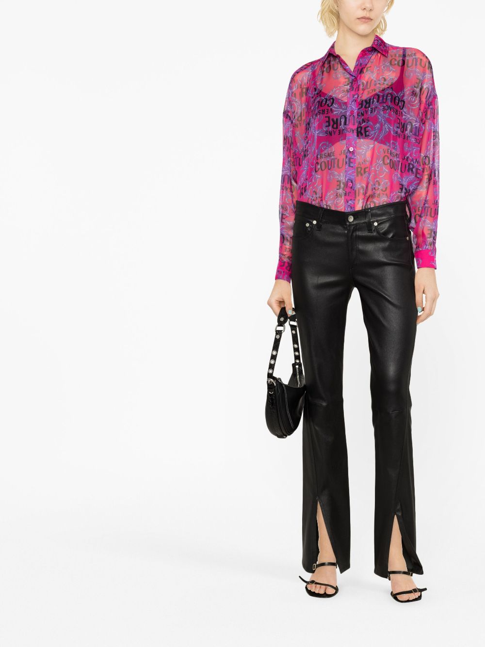 Versace Jeans Couture logo-print long-sleeve shirt - Image 2
