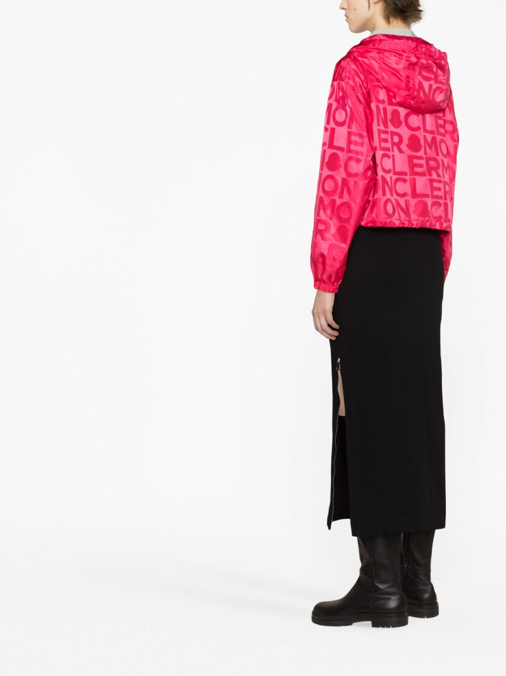 Moncler logo-print windbreaker - Image 4