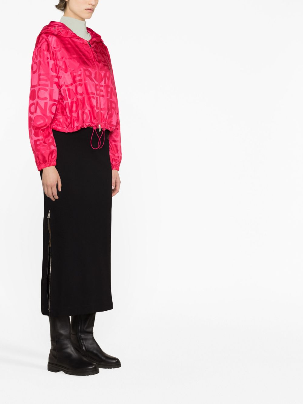 Moncler logo-print windbreaker - Image 3