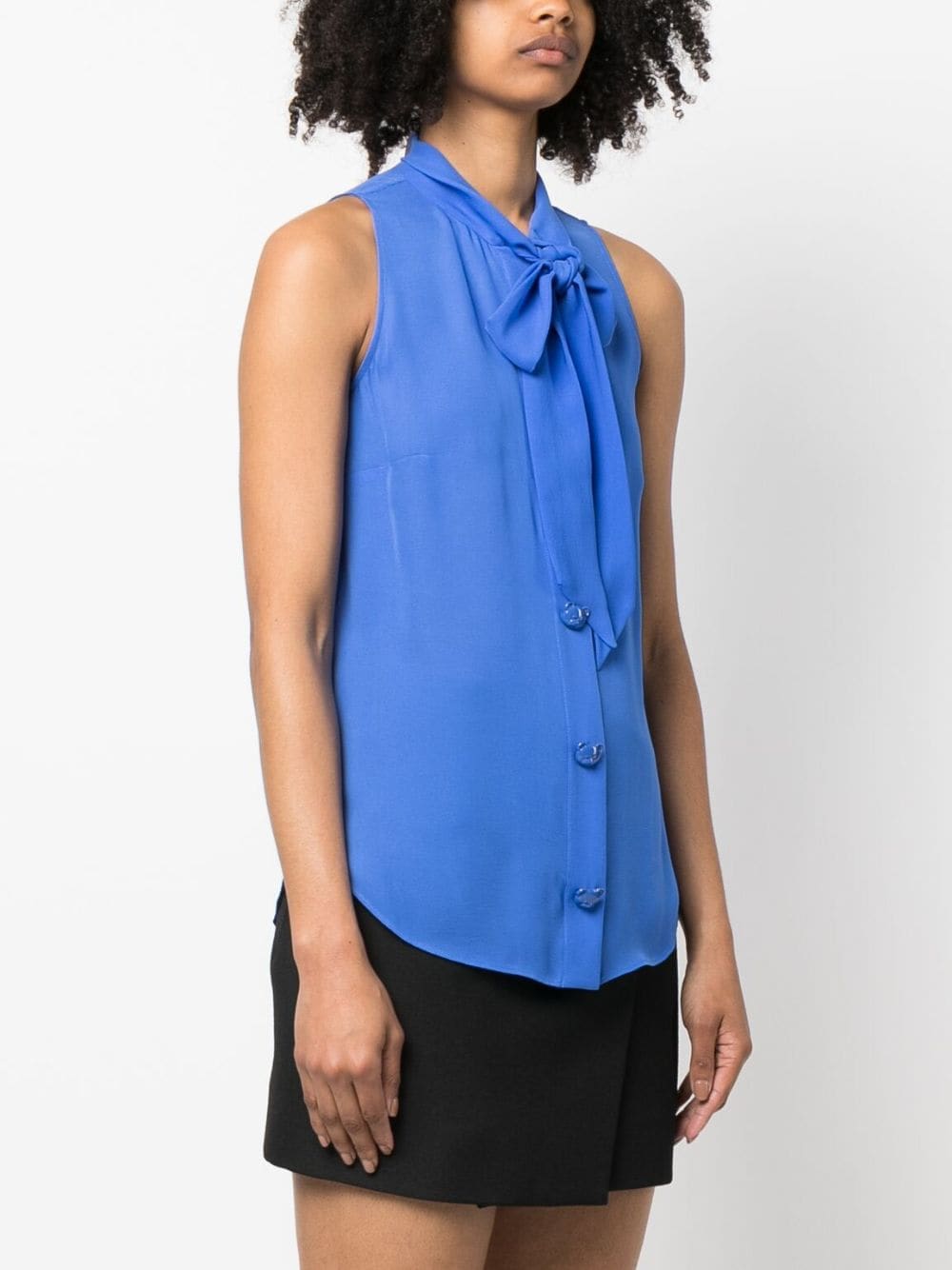 Moschino pussbow-collar silk shirt - Image 3