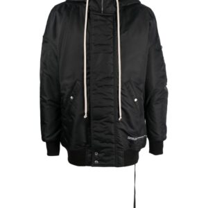 Rick Owens DRKSHDW  logo-patch hooded jacket