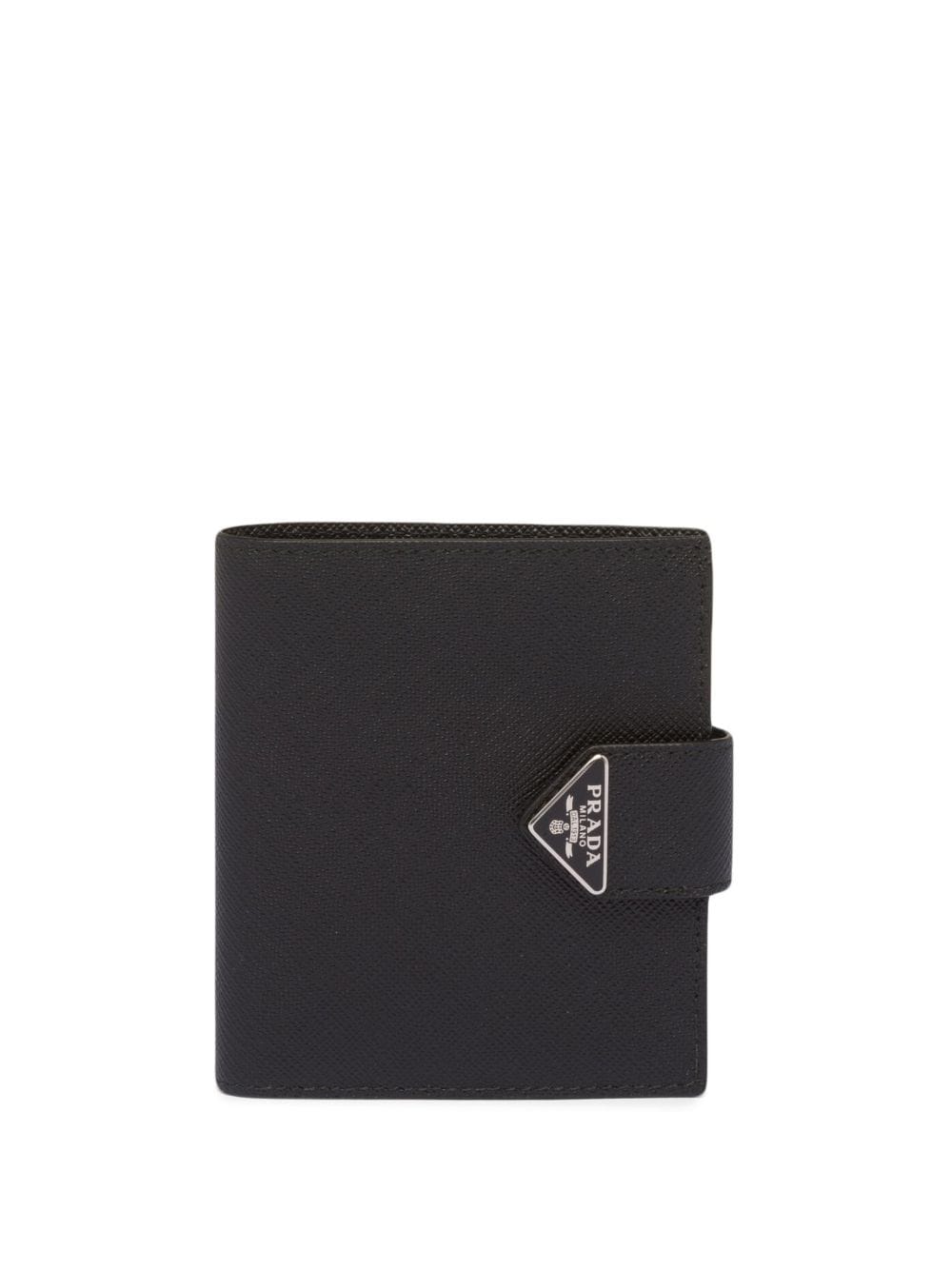 Prada saffiano logo-plaque wallet