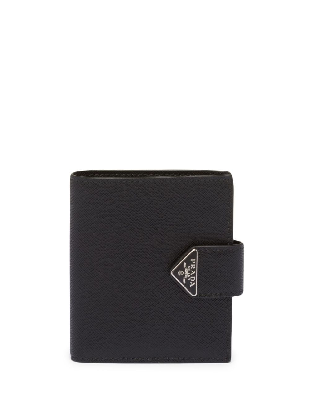 Prada saffiano logo-plaque wallet