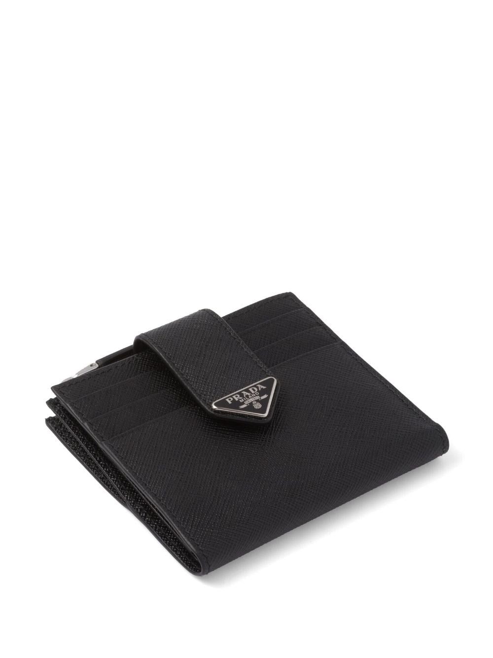 Prada saffiano logo-plaque wallet - Image 3