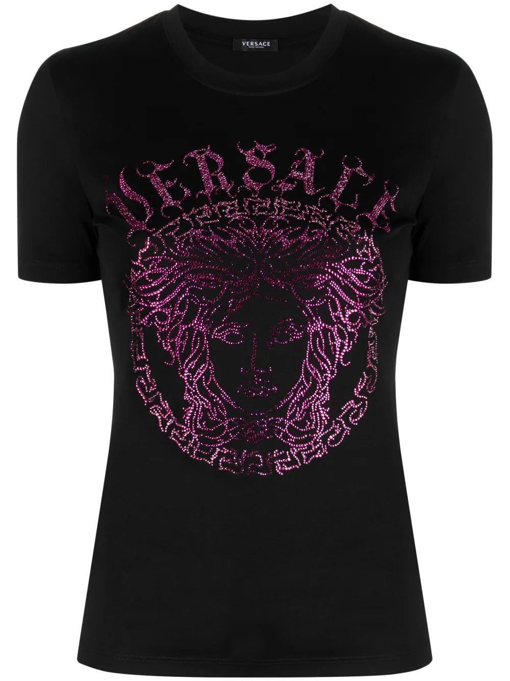 Versace Crystal Medusa logo cotton T-shirt