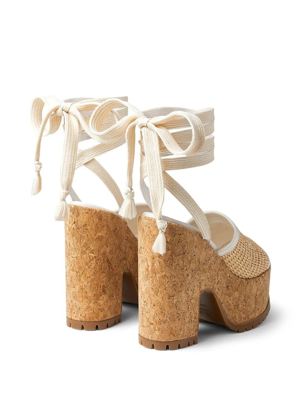 Jimmy Choo Gal 130mm raffia platform sandals. - Image 3