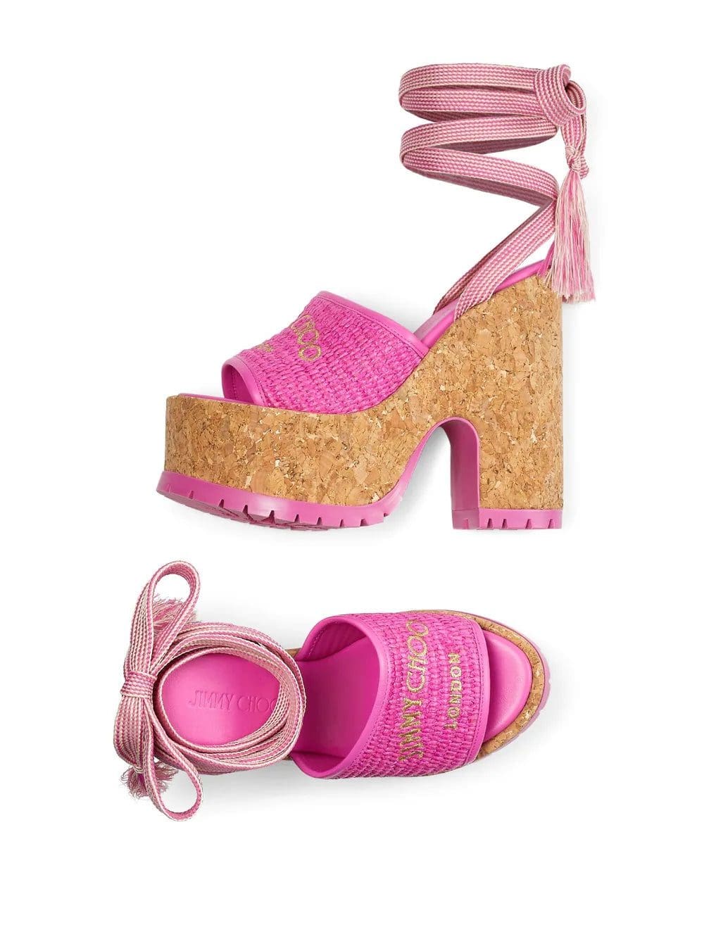 Jimmy Choo Gal 130mm wedge sandals - Image 4