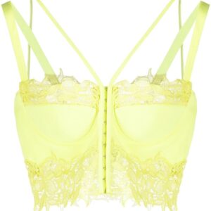 Versace floral lace corset
