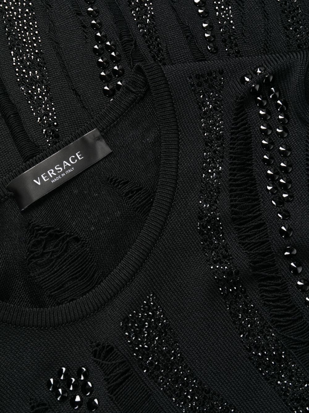 Versace semi-sheer long-sleeve dress - Image 6