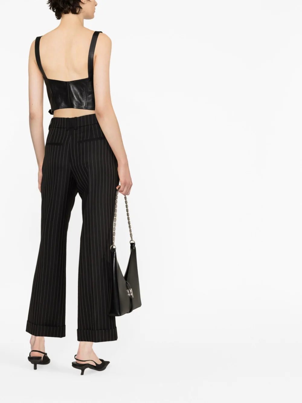 Versace leather bustier top - Image 3