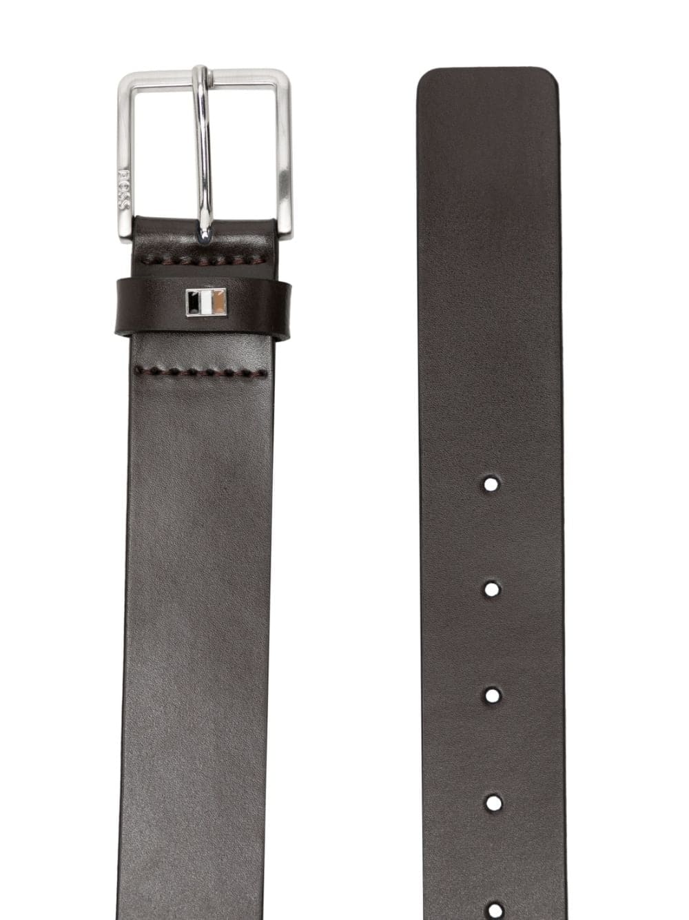 Louis Vuitton logo-engraved leather buckle belt - Image 2