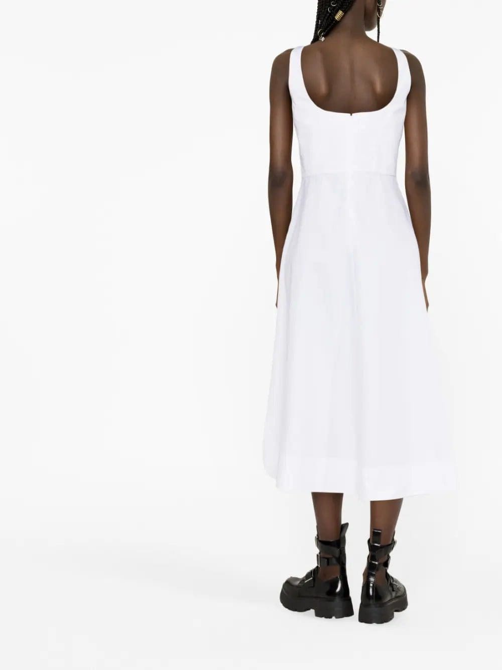 Alexander McQueen asymmetric sleeveless midi dress - Image 3