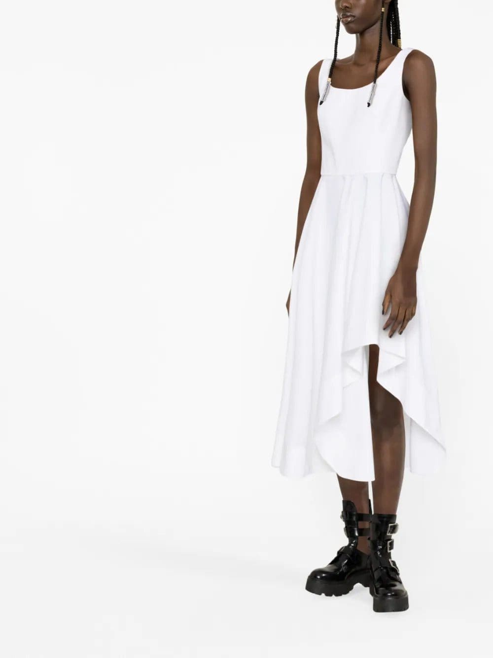 Alexander McQueen asymmetric sleeveless midi dress - Image 2