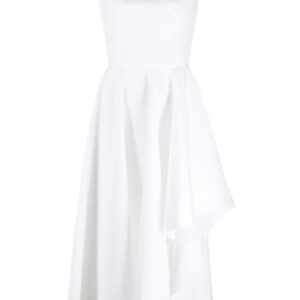 Alexander McQueen  asymmetric sleeveless midi dress