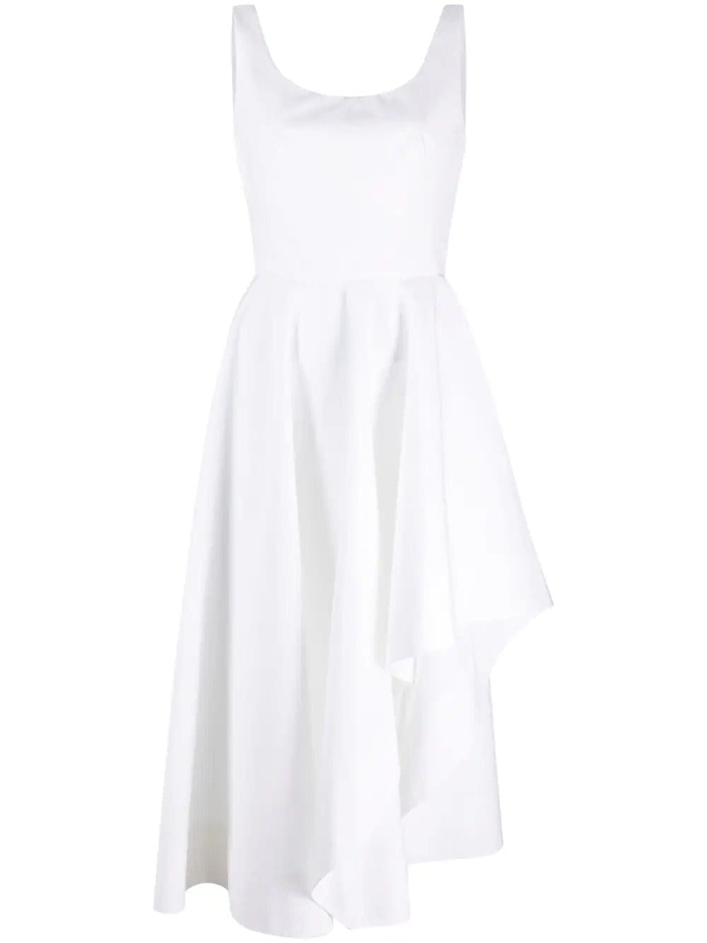 Alexander McQueen asymmetric sleeveless midi dress