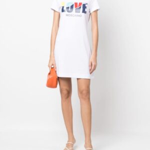 Love Moschino logo-print T-shirt dress