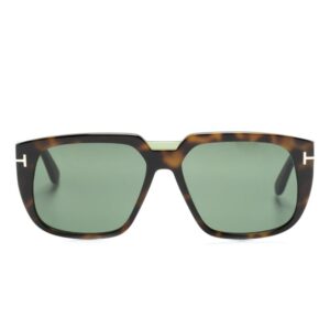 TOM FORD Eyewear tortoiseshell-effect square-frame sunglasses