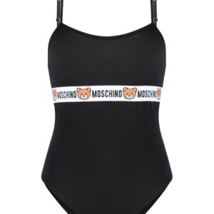 Moschino logo-underband stretch bodysuit