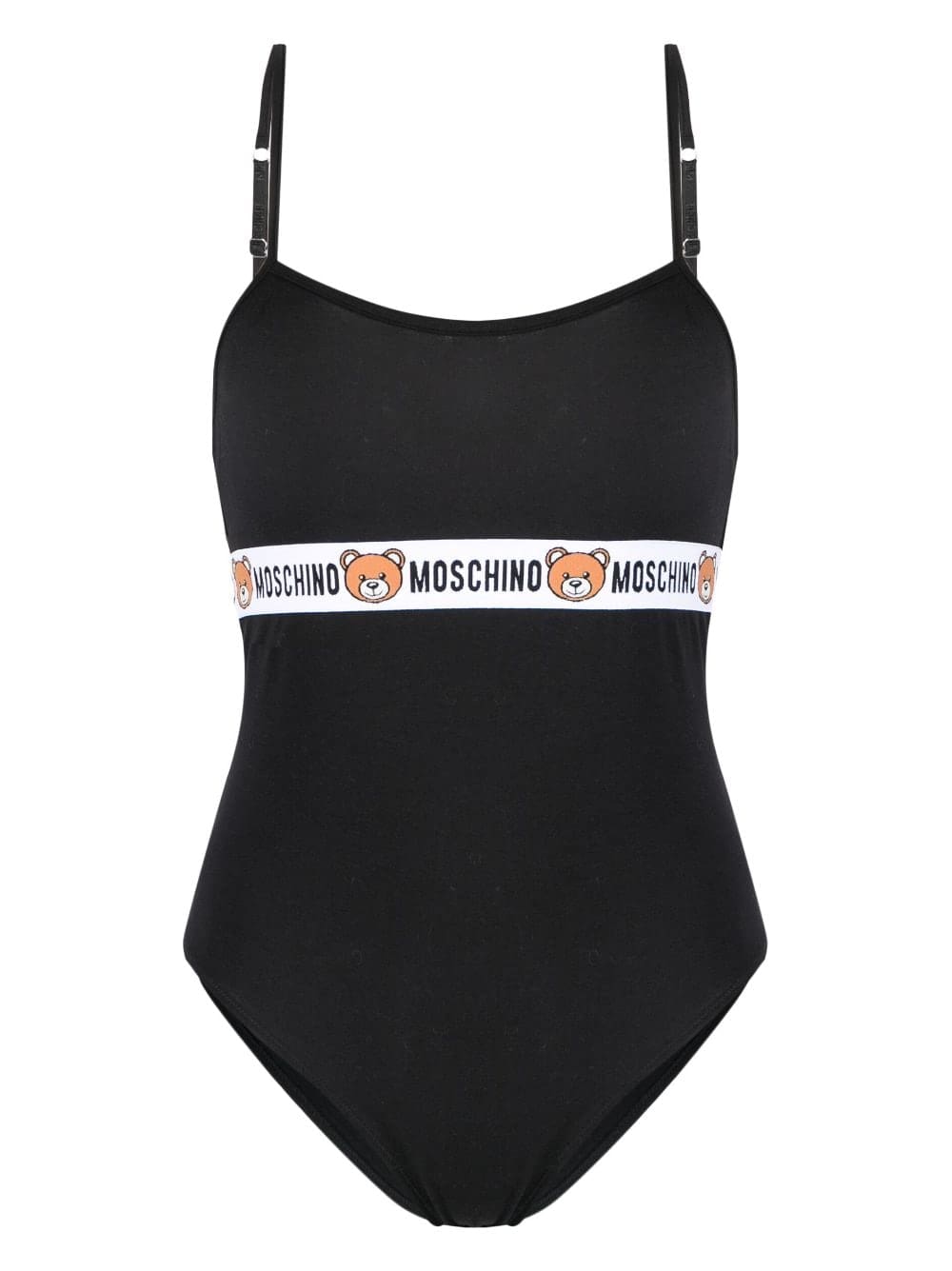 Moschino logo-underband stretch bodysuit