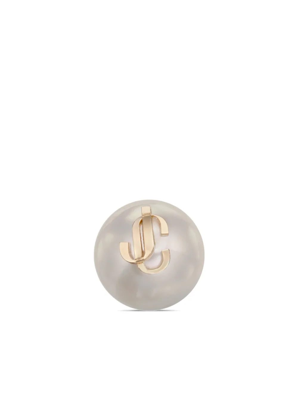 Jimmy Choo debossed-logo pearl earrings - Image 4