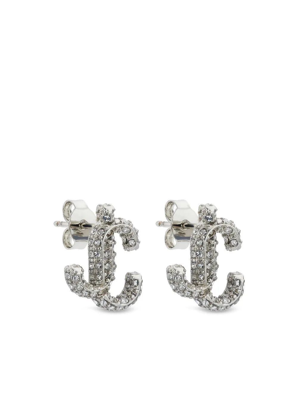 Jimmy Choo JC crystal-embellished stud earrings - Image 3