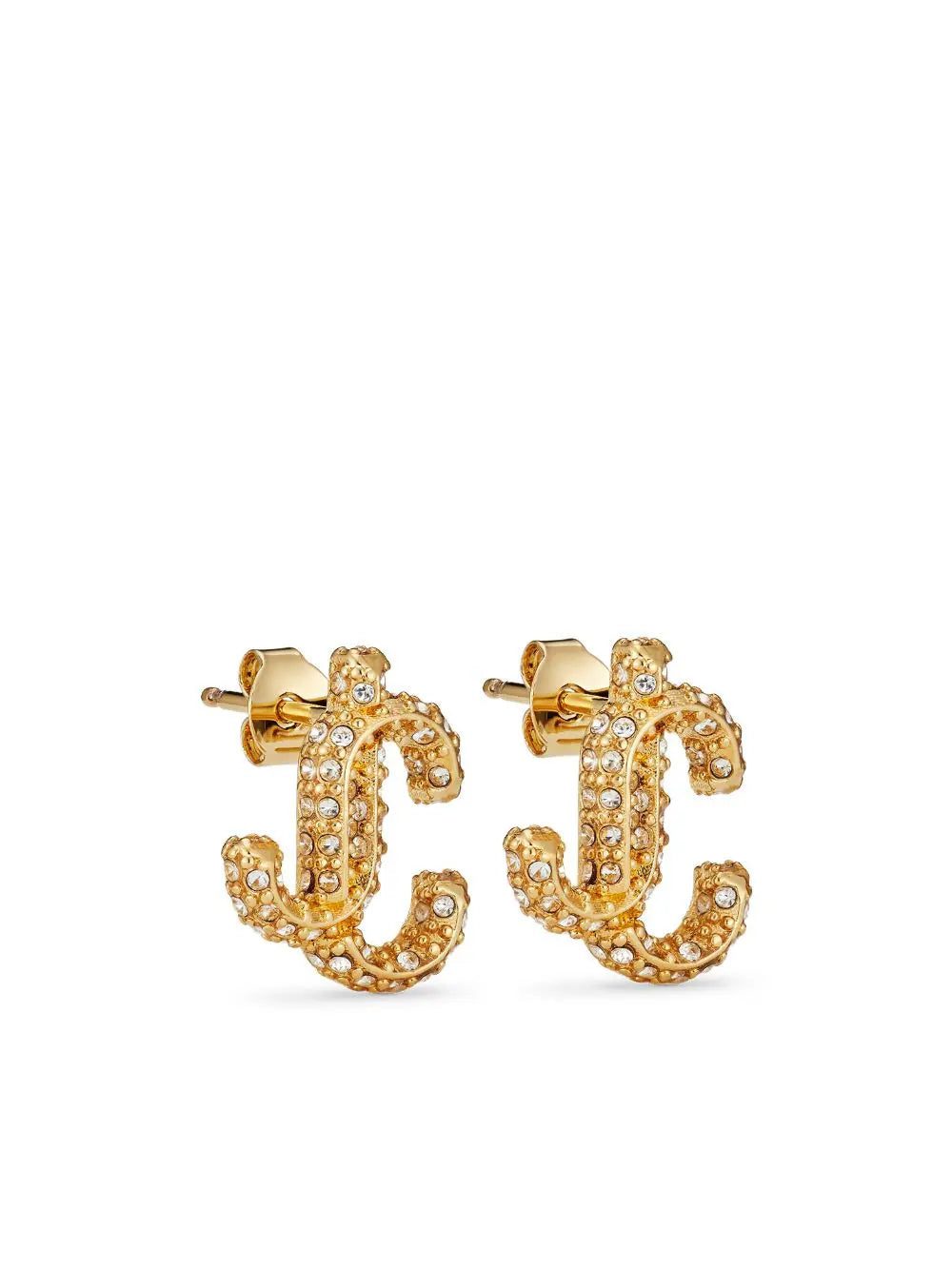 Jimmy Choo JC crystal-embellished stud earrings - Image 3