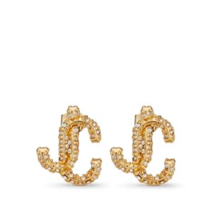 Jimmy Choo JC crystal-embellished stud earrings