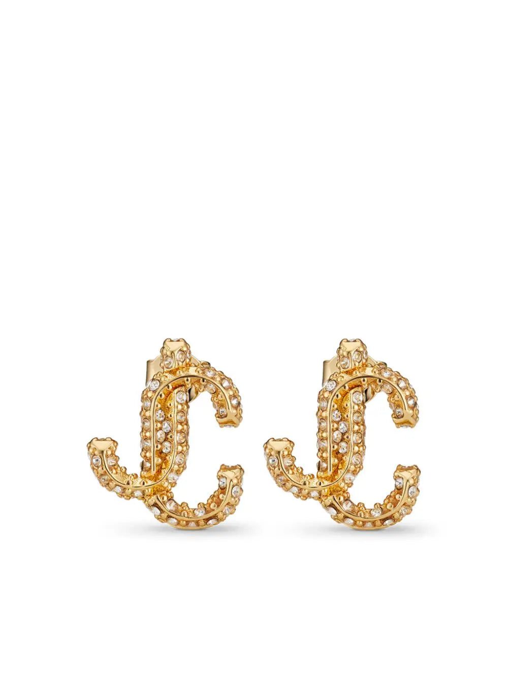 Jimmy Choo JC crystal-embellished stud earrings