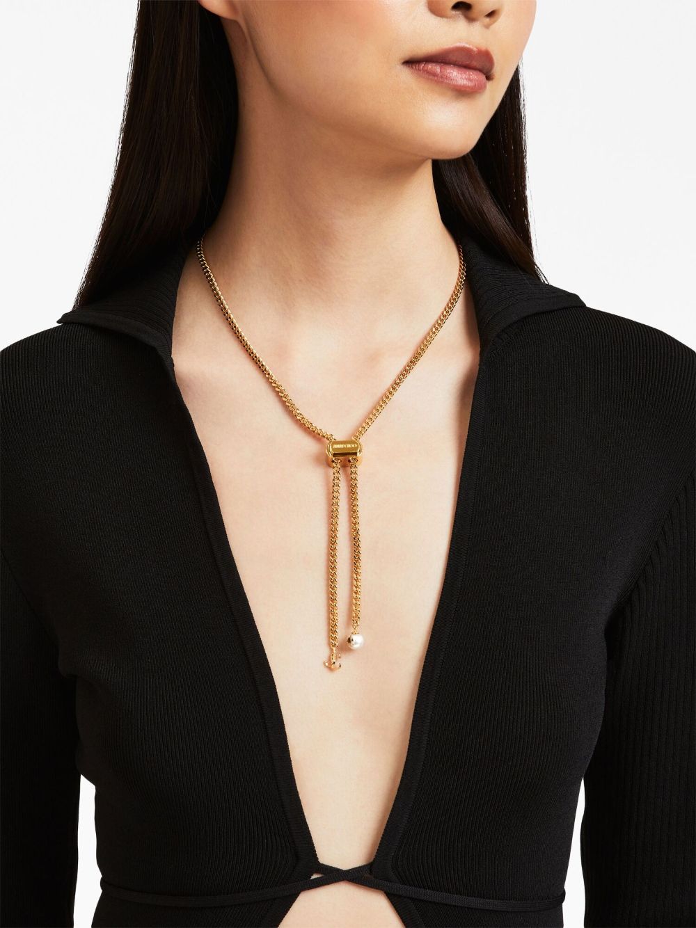 Jimmy Choo Bon Bon pearl-detail necklace - Image 2