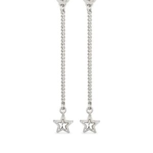 Jimmy Choo debossed-logo drop earrings