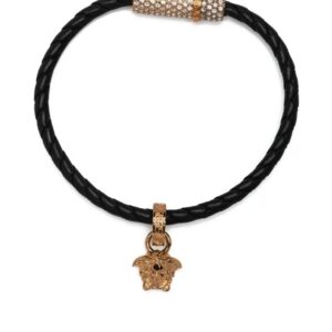 Versace Medusa-plaque detail bracelet