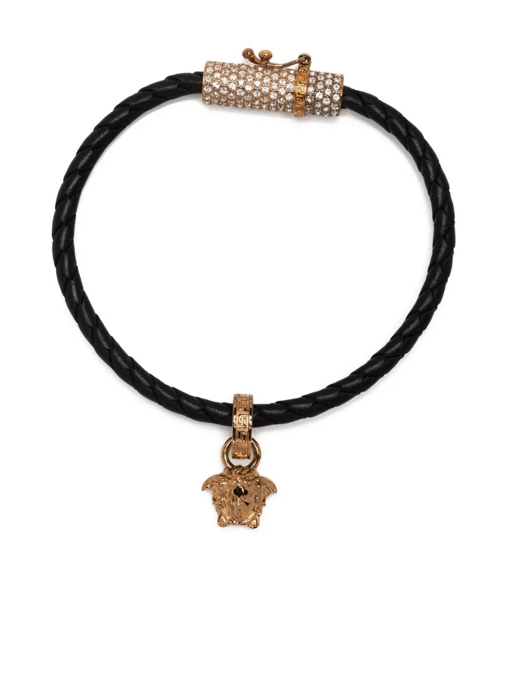 Versace Medusa-plaque detail bracelet