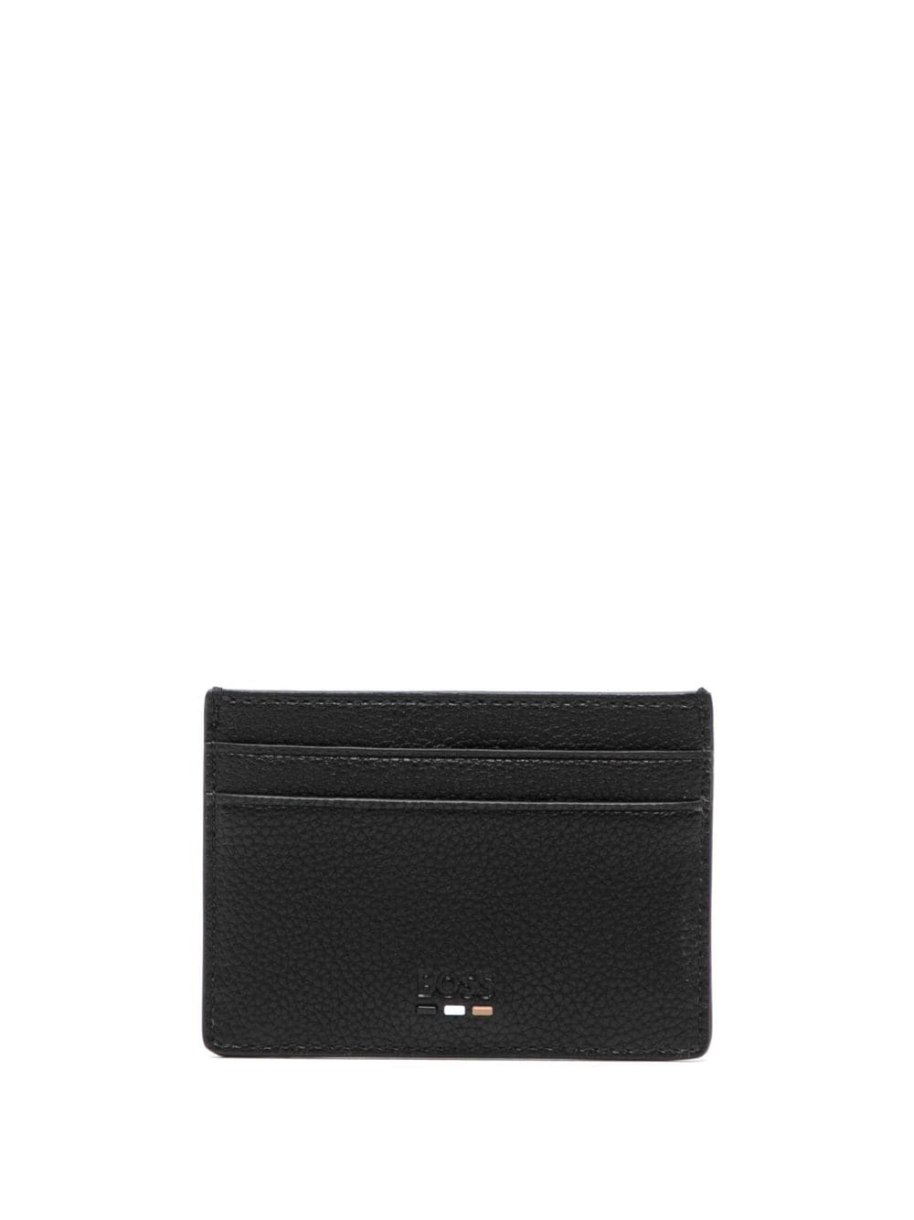 BOSS embossed-logo card holder